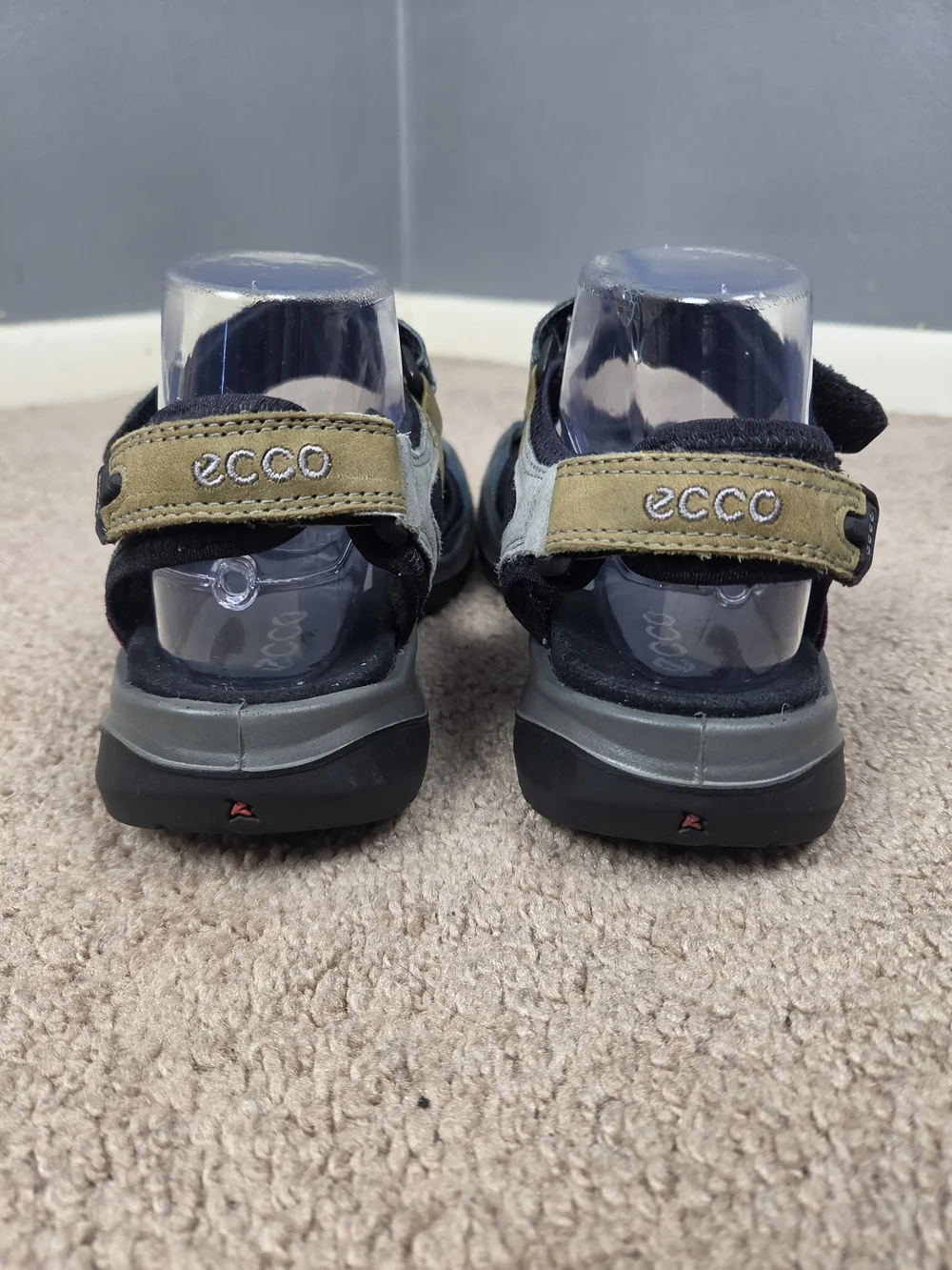 ECCO Kids Multicolor Outdoor Sandals - Pink, Teal, Gray, Tan